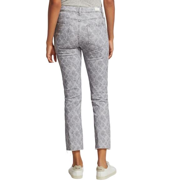 Paige Hoxton High-Rise Skinny Snakeskin Print Ankle Jeans Size 28 - Picture 4 of 10